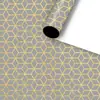 Papel Amazon com revestimento brilhante, estilo moderno, simples, estilo Ins, transfronteiriço, alta qualidade, metalizado, papel de embrulho para presente de feriado