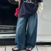 Camiseta base de manga de lunares de dos piezas falsas para niñas de otoño 2026 nueva moda coreana de algodón holgada para niños mayores