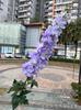 Fábrica de comércio exterior de delphinium grande artificial francês grande delphinium branco casamento decoração suave casa flor falsa atacado