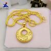 Latão banhado a ouro Lotus paz fivela pingente vácuo chapeamento imitação joias de ouro fabricantes direto senhoras pingente atacado