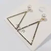 Oferta Especial Aguja de Plata Esterlina 925 Chapado en Oro Real Borla Geométrica Nuevo Diseño Pendientes de Moda Simples de Alta Calidad para Mujer