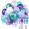 Conjunto de Balões de Látex com Lantejoulas Amazon Transfronteiriço 50 Peças Balões Espessos Atacado para Decoração de Aniversário e Festival para Meninas