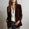 Otoño 2026 Nuevo Estilo Transfronterizo Moda Femenina Europea y Americana Elegante y con Estilo para el Trabajo Chaqueta de Color Sólido con Botones