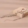 Pulsera de Lujo con Cadena Doble Nariz de Cerdo para Mujer Diseño de Nicho Estilo Ins Cuadrado Inglés Marca Joyería de Estilo Frío Venta al por Mayor