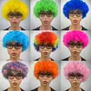 Peluca Afro Cabezal de Payaso Cabello Corto Performance Accesorios Divertidos Coloridos Área de Performance de Jardín de Infancia Materiales Estilismo