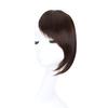 Peluca francesa para mujer, flequillo, postizo, parche para la línea del cabello, pieza de extensión de peluca, flequillo oblicuo
