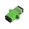 Acoplador de Fibra Óptica SC Puerto Cuadrado Monomodo Multimodo Conector con Brida Junta a Tope Cuadrada Grande Adaptador de Fibra Óptica SC APC