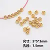 Pulsera de Moneda de Cobre Chapada en Oro Cobre Conservante del Color Placa Espaciadora de Moneda Placa Espaciadora Wrap Espaciador Accesorios de Joyería Calabaza Lingote Cuentas de Pulsera Cuentas Sueltas