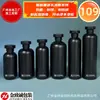 Botella dispensadora de loción HDPE resistente a altas temperaturas y a la luz, Botella de plástico negra grande con tapa abatible, 500 ml en stock