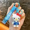 Lindo Llavero de Gato de Goma Blanda Electrochapado, Colgante Exquisito y Adorable para Bolso, Llavero de Coche, Regalo para Máquina de Garra al por Mayor