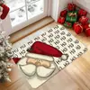 Tapete de chão de terra de diatomáceas para casa, tapete de chão de decoração de Natal, tapete de porta de entrada, resistente à sujeira, fácil de limpar, tapete de chão de banheiro