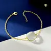 Pulsera Lipai de Cristal de Colores Estilo Geométrico Nuevo Escama Brillante Forma de Arco Piedra Artificial Cristal Cubo de Azúcar Doble Cara