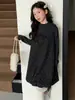 Vestido sin mangas floral dulce estilo coreano nuevo para niñas 2026 Invierno Ropa interior de capa base de manga larga para niños medianos y grandes Moderno