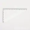 Protractor Triangular de 14cm Conjunto de Réguas de Plástico Conjunto de Papelaria Transfronteiriço