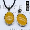 Colgante de Aleación con Incrustaciones de Cristal Ágata Óvalo Retro Amatista Collar Joyería de Moda Fabricante Mayorista