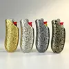 Isqueiro de pederneira descartável Bic J5 com capa protetora de concha metálica em relevo, mini, à prova de explosão, textura de alta qualidade