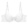 Lingerie Sexy Decotada Transfronteiriça para Mulheres, Sutiã Fino de Verão que Faz Seios Grandes Parecerem Menores, Sutiã Push-Up Respirável com Renda Decorativa Vazada