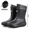 Botas de Lluvia Impermeables para Hombres y Mujeres, Tobillo Corto, Caña Baja, Cubrezapatos para Senderismo al Aire Libre, Antideslizantes, Resistentes al Olor, Cálidas, Botas de Goma, Estilo Pareja