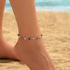 Adornos para el pie de diseño de nicho con forma de corazón de gota de aceite de color estilo playa bohemio transfronterizo europeo y americano para mujer