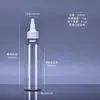 Garrafa Plástica com Bico Fino, Garrafa com Dispenser de Apertar, Frasco para Líquido de Limpeza de Ouvido para Animais de Estimação, Frasco Plástico Transparente Vazio para Óleo Essencial, Frasco Conta-gotas para Pigmento