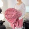 Cobertor de pelúcia de coelho para inverno, cobertor quente e fofo, capa para dormir, cobertor de lã coral, lençóis acolchoados de flanela