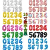 Balões digitais pequenos de 16 polegadas versão americana corpo fino decoração festa de aniversário balões de filme de alumínio comércio exterior balões digitais atacado