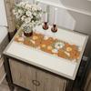 Moderno simples tapete de mesa de cabeceira tapete de mesa de couro impermeável à prova de óleo pano de cobertura Nova toalha de mesa máquina de lavar roupa tampa de pó toalha