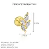 Pendientes Transfronterizos de Abeja Pequeña de Plata Pura S925 para Mujer, Moderno Set de Pendientes de Flor con Circonita Marquise Estilo Europeo y Americano Lujo Ligero Venta al por Mayor