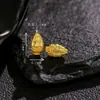 Prata 925 Banhada a Ouro com Acabamento Antigo Detalhado Assento de Lótus Furo Reto Acessórios de Flor DIY Novo Estilo Étnico Chinoiserie Pequenos Acessórios
