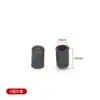 Tubo Redondo de Acero Inoxidable Manguito Exterior Manguito Redondo de Goma Tapón Manguito Protector de Goma PVC Antideslizante Silencioso Almohadilla para Pie de Mueble
