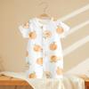 Ropa de una pieza para bebé verano fina femenina recién nacido manga corta ropa de gateo de khae algodón puro abrigo de pañal para bebé ropa para niños para hombre