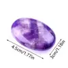 Piedra de Palma Popular Transfronteriza Piedra Cruda de Cristal Piedra de Jabón Piedra de Palma 45*30mm Cristal Rosa Masaje Spa Piedra de Energía Pieza de Mano