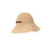 Sombrero de Paja Tejido Hueco Hecho a Mano Estilo Japonés para Mujer, Sombrilla de Ala Ancha para Vacaciones en la Playa, Protección Solar, Sombrero de Pescador