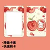 Porta-cartão de desenho animado de frutas fofo em ABS para cartões de estudante, cartões de refeição, crachás de trabalho e cartões de controle de acesso, disponível em grandes quantidades em estoque