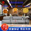 Linha de Fritura Automática com Controle de Temperatura para Ovos Fritos e Macarrão Caracol em Aço Inoxidável