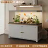 Gabinete para Acuario Almacenamiento Multicapa Soporte para Acuario Soporte Inferior para Acuario Uso Doméstico con Luz Base para Acuario Metal Carga de Soporte Gabinete para Acuario