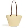 Bolso Cubo de Paja Tejida Nuevo 2026 para Mujer, Bolso de Mano y Bandolera Versátil de Verano, Bolso Cesta de Ratán Estilo Ins