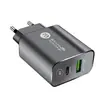 Cargador de teléfono móvil de carga rápida 12WPD Cabezal de carga rápida según normativa europea y americana Adaptador USB + Tipo-C Venta al por mayor transfronteriza
