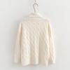 Suéter Base Interior de Cuello Alto Estilo Perezoso para Mujer Otoño e Invierno 2024 Nuevo Top Grueso Corto Pequeño