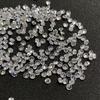 Wuzhou zircônia AAA redonda branca mais vendida 0,7mm-12mm joias incrustadas com pequenos diamantes lapidados