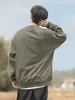 Sudadera con capucha casual de peso pesado de 400 g, estilo primavera nueva, con patchwork, mangas raglán, cuello redondo y bordado de letras americanas