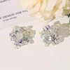 Contas Coloridas Quadradas Pequenas Frescas e Únicas Flor DIY Brincos de Primavera e Verão Presilhas de Cabelo Anéis Decorações para Sapatos Acessórios