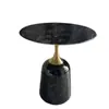 Mesa de Café Pequeña de Mármol Genuino Sf Express, Mesa Auxiliar, Mesa de Esquina para Uso Doméstico y Comercial, Adecuada para Dormitorio, Sala de Estar, Oficina, Club, Hotel, Gama Alta