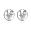 Outono e inverno de 2022 Novos brincos de casca de ovo dourada Rede popular com design europeu e americano textura metal retro brincos de bola feminina
