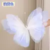 Adornos de Mariposa Simulada para Bodas, Decoraciones Colgantes de Mariposa de Malla para Habitaciones de Boda, Decoraciones para Escenarios de Fotos