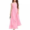 Vestido de gasa para coro infantil, vestido de princesa para niñas, elegante vestido largo para presentaciones de piano, vestido para niñas pequeñas, vestido de verano para anfitrionas.
