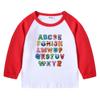 2026 Nueva Camiseta Infantil Transfronteriza de Primavera y Otoño Cuello Redondo Dibujos Animados Manga Larga Camiseta Básica para Niños y Niñas Camiseta de Algodón para Bebé