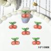 Joyería luminosa para uñas accesorios de resina de frutas sandía fresca fresa durazno manzana horquilla aretes decoración