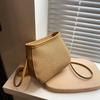 Bolsas Pequeñas de Moda para Mujer Verano 2026 Estilo Nuevo Versátil Estilo Ins Bolso Cruzado Texturizado Bolso Cubo de Cuero Suave de Alta Gama