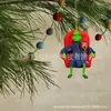 Decoración Navideña Transfronteriza Verde Grinch Árbol de Navidad Extraño Colgante Decoración de Granja para el Hogar Colgante